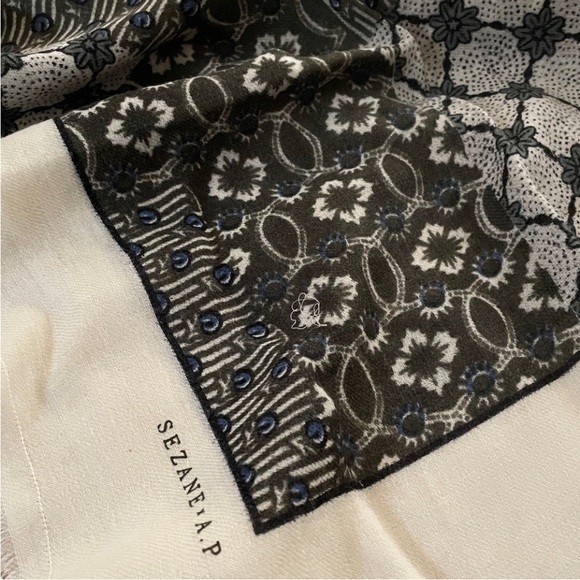 PIO SCARVE- SÉZANE X ANTOINETTE POISSON- Diomonte Print. Green. - Picture 8 of 8
